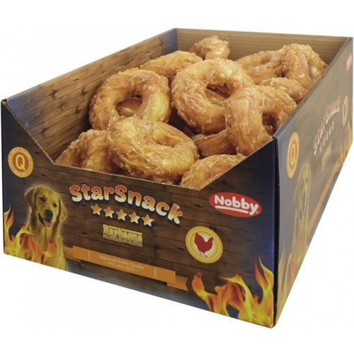 NOBBY лакомство StarSnack 2в1 Barbecue Donut Chicken 10см/110гр/30бр