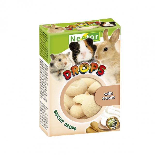 Biscuits for rodents and rabbits with cream