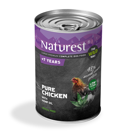 Naturest +7 years консерва за възрастни кучета с пиле 400гр