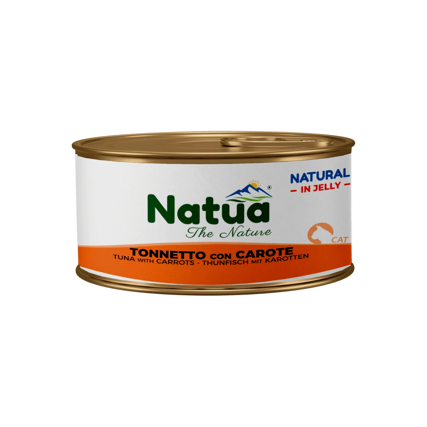Natua котка Риба тон с моркови в желе 85 гр