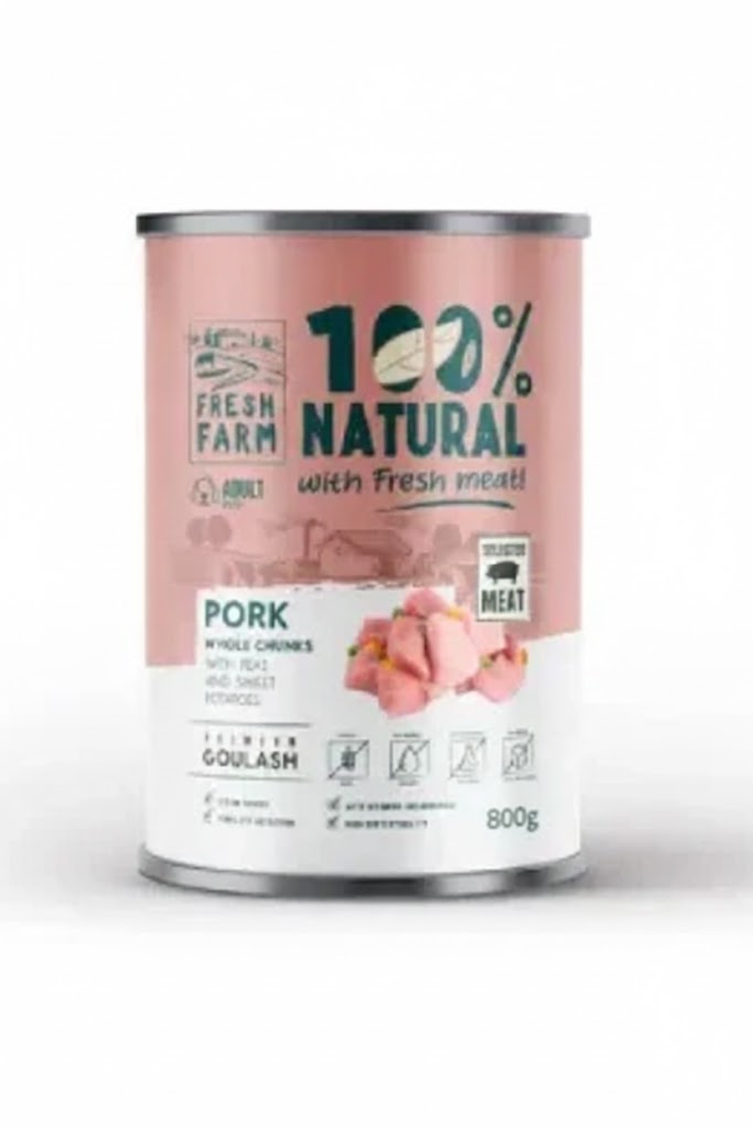 ФРЕШ ФАРМ куче гулаш Свинско, грах и сладки картофи