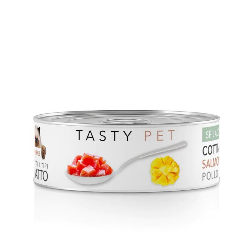 TASTY PET консерва за котка със сьомга и ананас 70гр