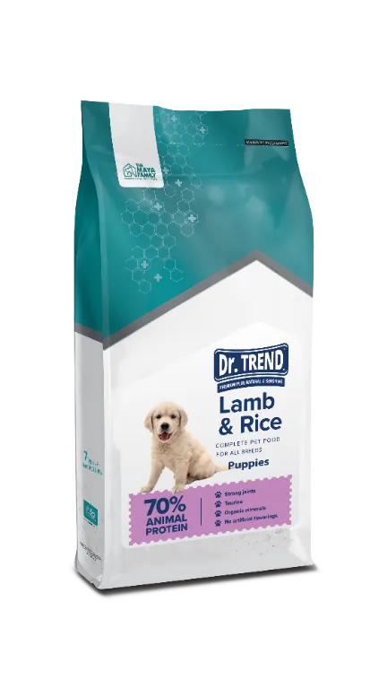 DR. TREND PUPPY LAMB 7 KG – Храна за подрастващи кученца от дребни породи с агнешко и ориз