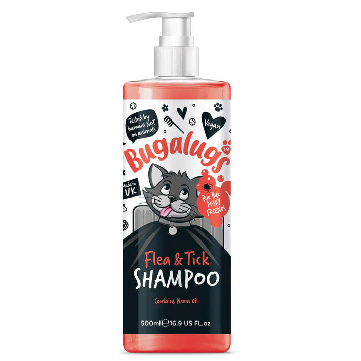 Bugalugs шампоан за котки против бълхи и кърлежи с масло от нийм