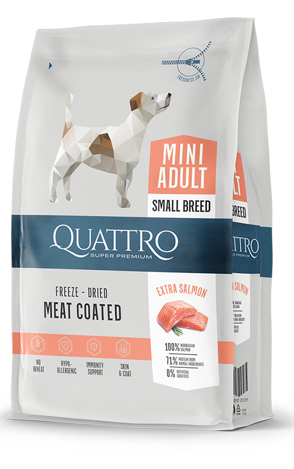 QUATTRO дребни породи със сьомга 7кг