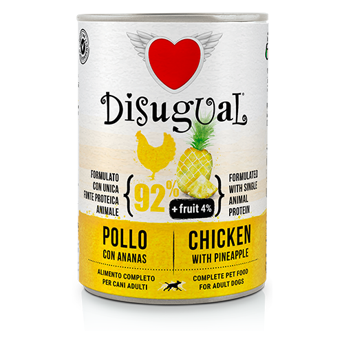 DISUGUAL FRUIT-консерва пастет за кучета с пиле и ананас