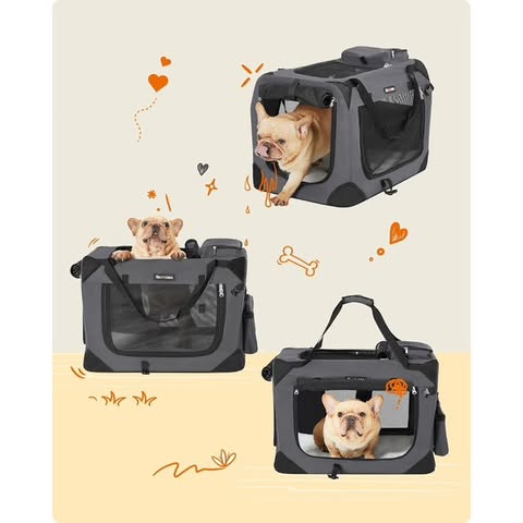 Транспортна сгъваема чанта за кучета и котки FEANDREA