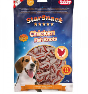 NOBBY лакомство StarSnack Chicken Fish Knots 70гр
