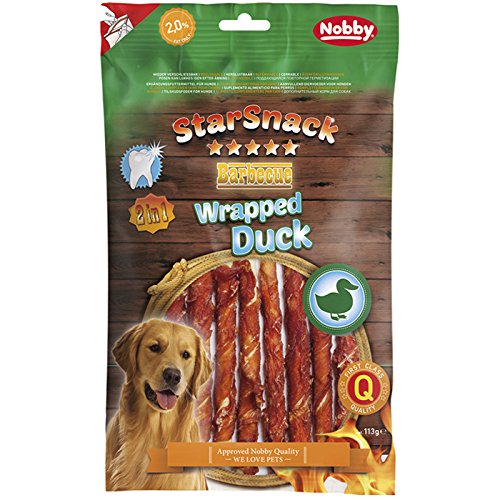 NOBBY лакомство StarSnack 2в1 Barbecue Wrapped Duck 113гр