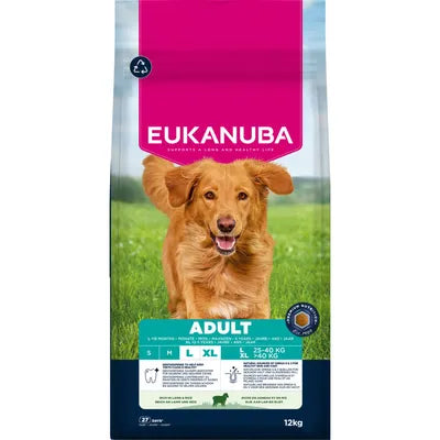EUKANUBA за кучета от големи породи с агнешко и ориз 18кг