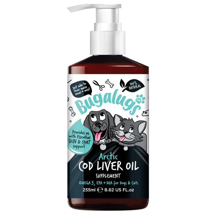 Bugalugs масло от черен дроб на треска за кучета и котки 250мл