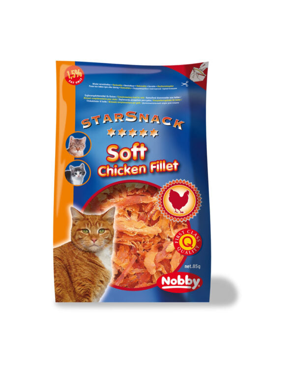 NOBBY лакомство за котка StarSnack Soft Chicken Fillet 85гр