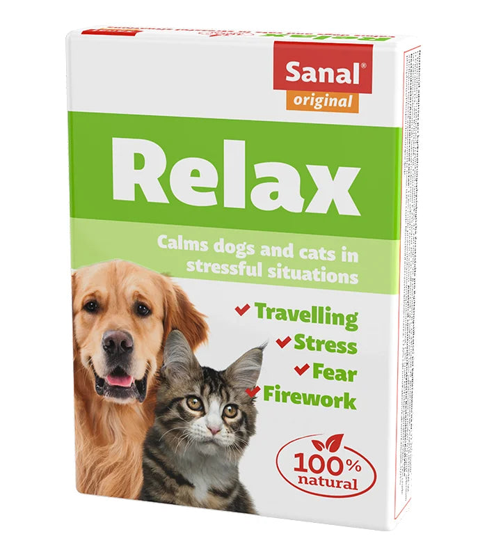 Sanal-100%натурални aнтистрес таблетки за кучета и котки 15 таблетки