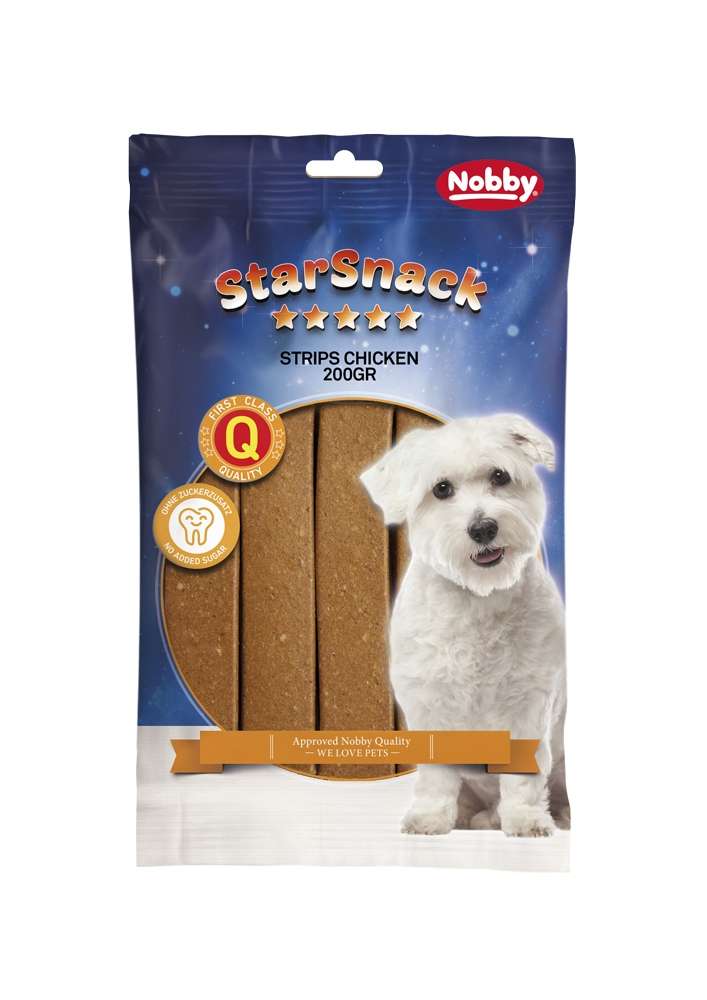NOBBY лакомство StarSnack Strips с пиле 20бр