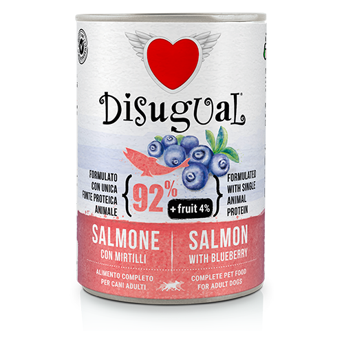 DISUGUAL FRUIT-консерва пастет за кучета със сьомга и боровинки