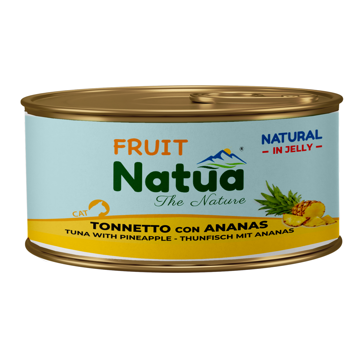 Natua котка Риба тон с ананас в желе 85 гр