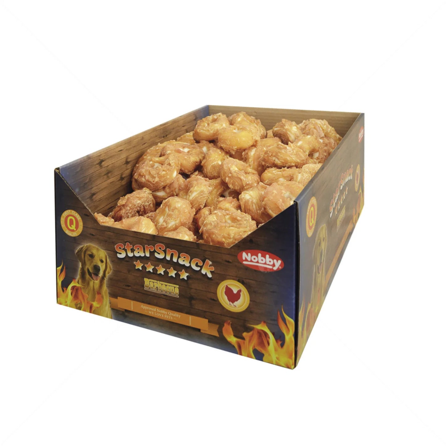 NOBBY лакомство StarSnack 2в1 Barbecue Donut Chicken 5см/25гр/200бр
