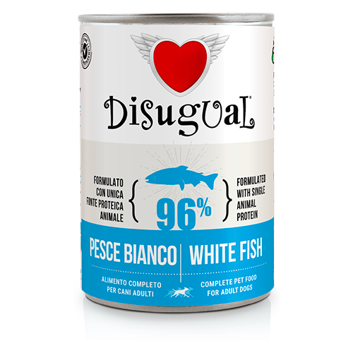 DISUGUAL ADULT-консерва пастет за кучета с бяла риба