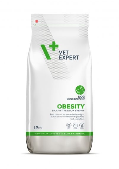 Vet Expert Obesity dog on white background
