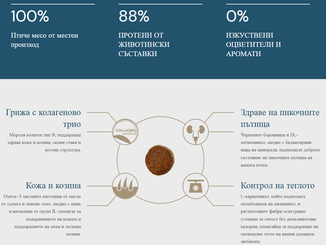 Quattro Super Premium за кастрирани котки с пиле