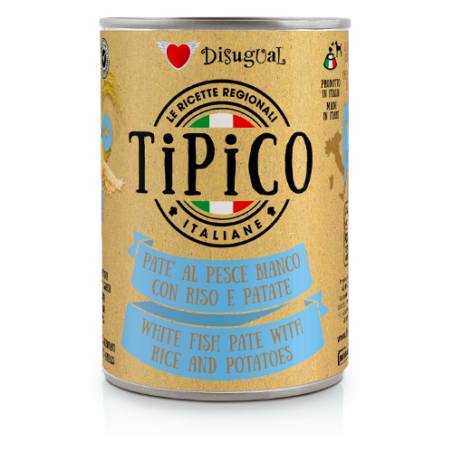 DISUGUAL TiPiCO-консерва пастет за кучета с бяла риба, ориз и картоф 400гр