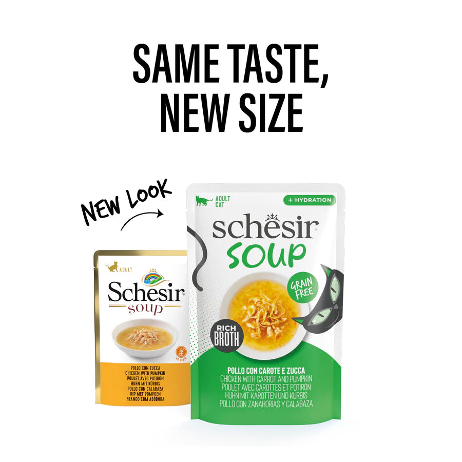 SCHESIR супа за коте с пиле, моркови и тиква 40гр
