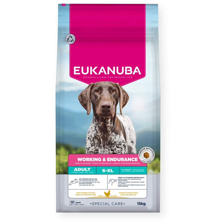 EUKANUBA DOG ADULT WORKING & ENDURANCE