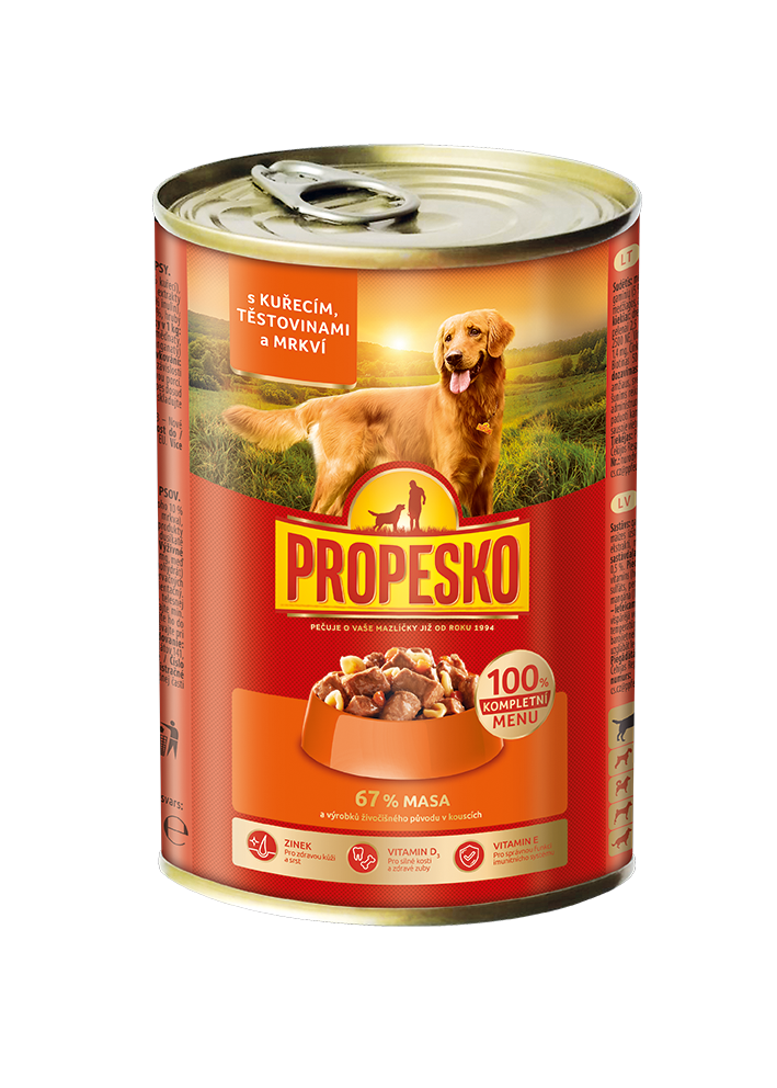 PROPESKO консерва за кучета с пиле и дроб 415гр
