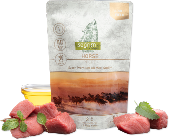 ISEGRIM пауч за кучета с конско монопротеин 410гр