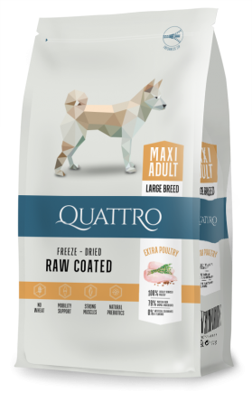 QUATTRO ADULT MAXI for adult dogs of large and giant breeds with chicken
