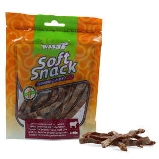 BRAAAF Soft treats lamb and fish strips 85g