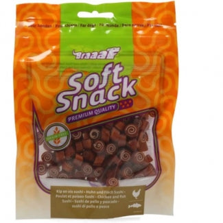 BRAAAF Меки лакомства ролца пиле и риба 85г