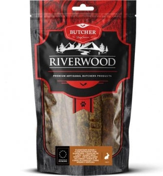 RIVERWOOD 140075 dried treats rabbit strips 150g