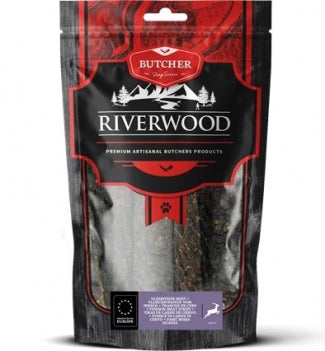 RIVERWOOD 140141 dried treats venison strips 150g