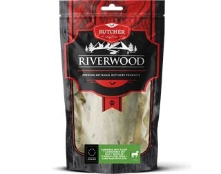 RIVERWOOD 140103 dried treats lamb ears with fur 100g