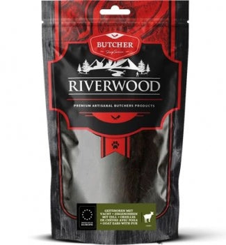 RIVERWOOD 140091 dried treats goat ears with fur 100g