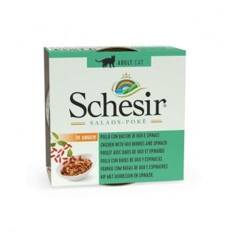 SCHESIR C810 kitten SALAD Chicken, goji berries and spinach 85 g