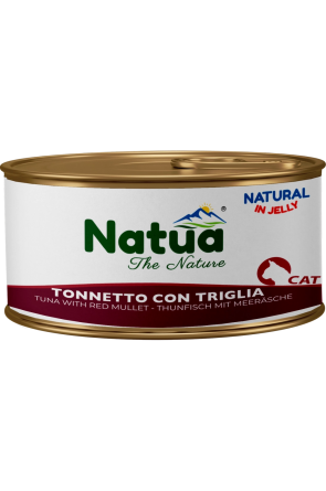 Natua котка Риба тон с барбун в желе 85 гр