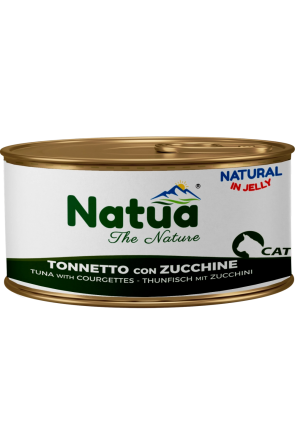 Natuа котка Риба тон и тиквички в желе 85 гр