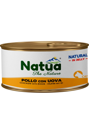 Natua котка Пиле с яйце в желе 85 гр