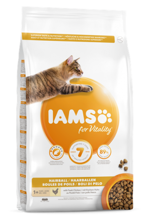 IAMS Adult hairball с пилешко