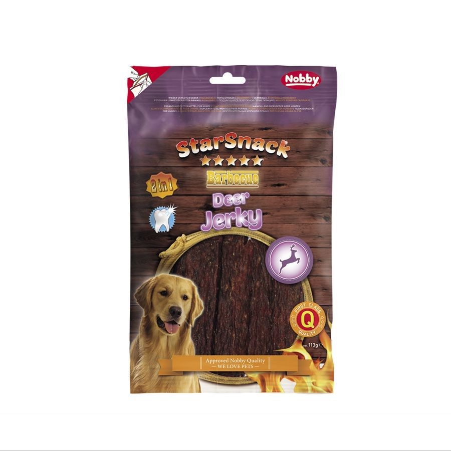 NOBBY лакомство StarSnack BBQ Deer Jerky 113гр
