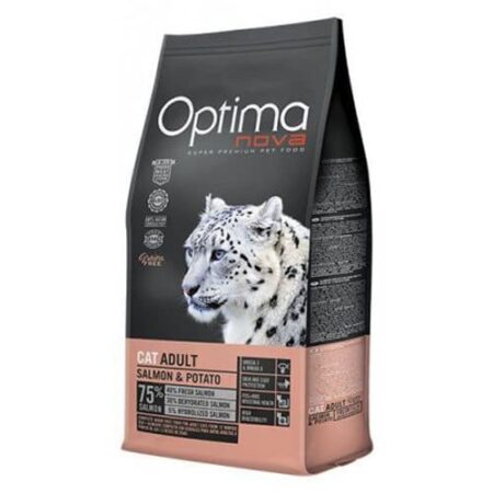 Optima Nova- храна за котки със сьомга и картоф