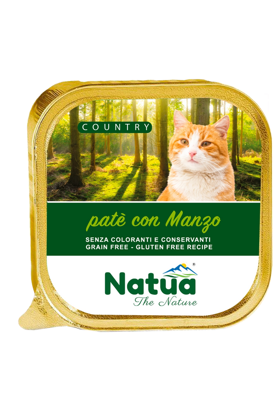 Natua пастет за котки с говеждо 100гр