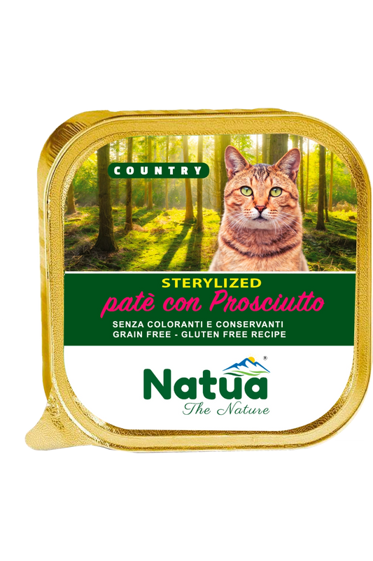 Natua пастет за кастрирани котки с прошуто 100гр