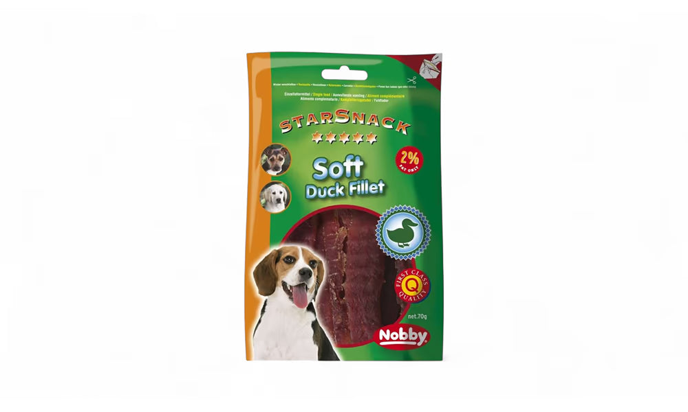 NOBBY лакомство StarSnack SOFT DUCK FILLET 70гр