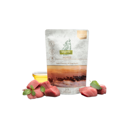 ISEGRIM куче конско монопротеин пауч 410 гр.