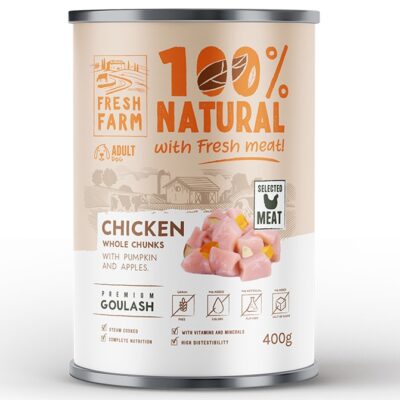 ФРЕШ ФАРМ куче гулаш Пиле, тиква и ябълка