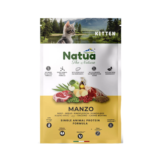 Natua суха храна малки котенца говеждо