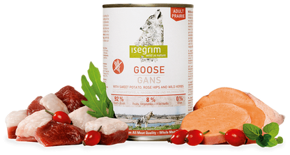 ISEGRIM куче гъска, сладки картофи и билки